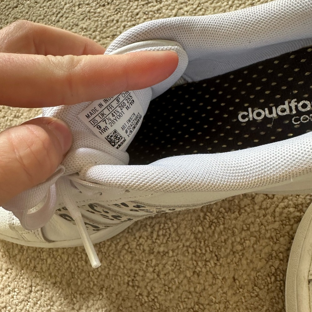 Adidas Grand Court leopard leather sneakers white - Picture 4 of 5